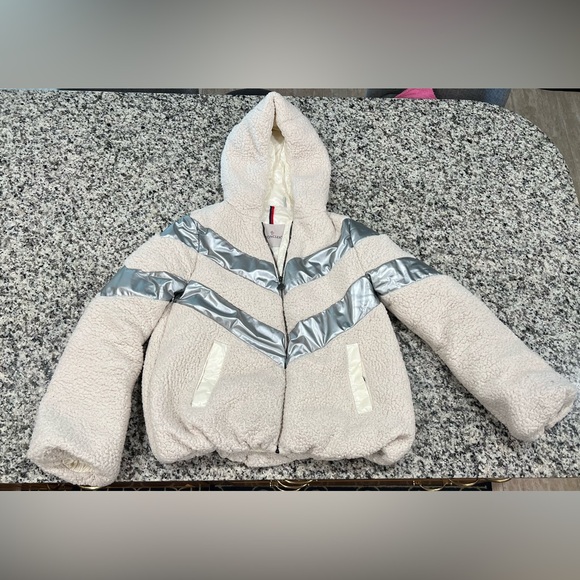 Kids 14 Moncler Sherpa Jacket